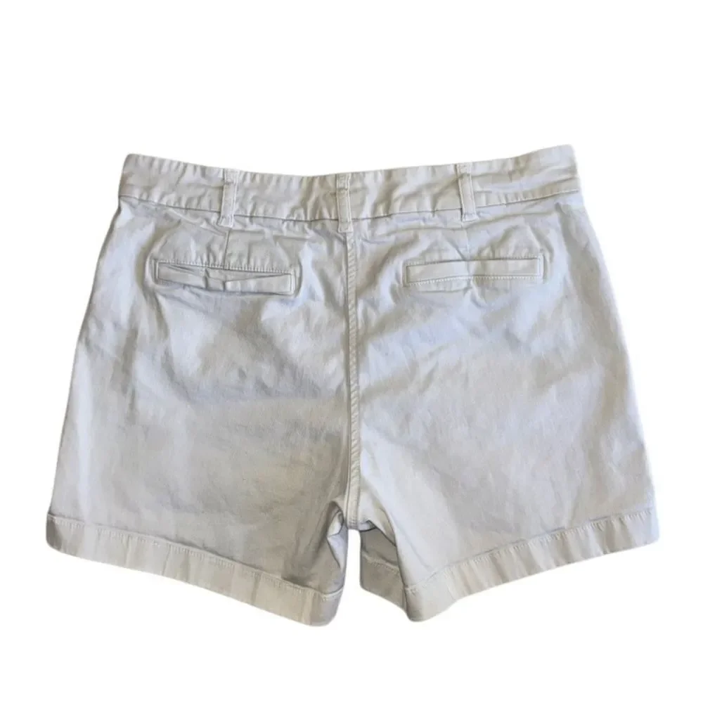 J. Crew Women's Neutral Chino Cotton Shorts - Size 8